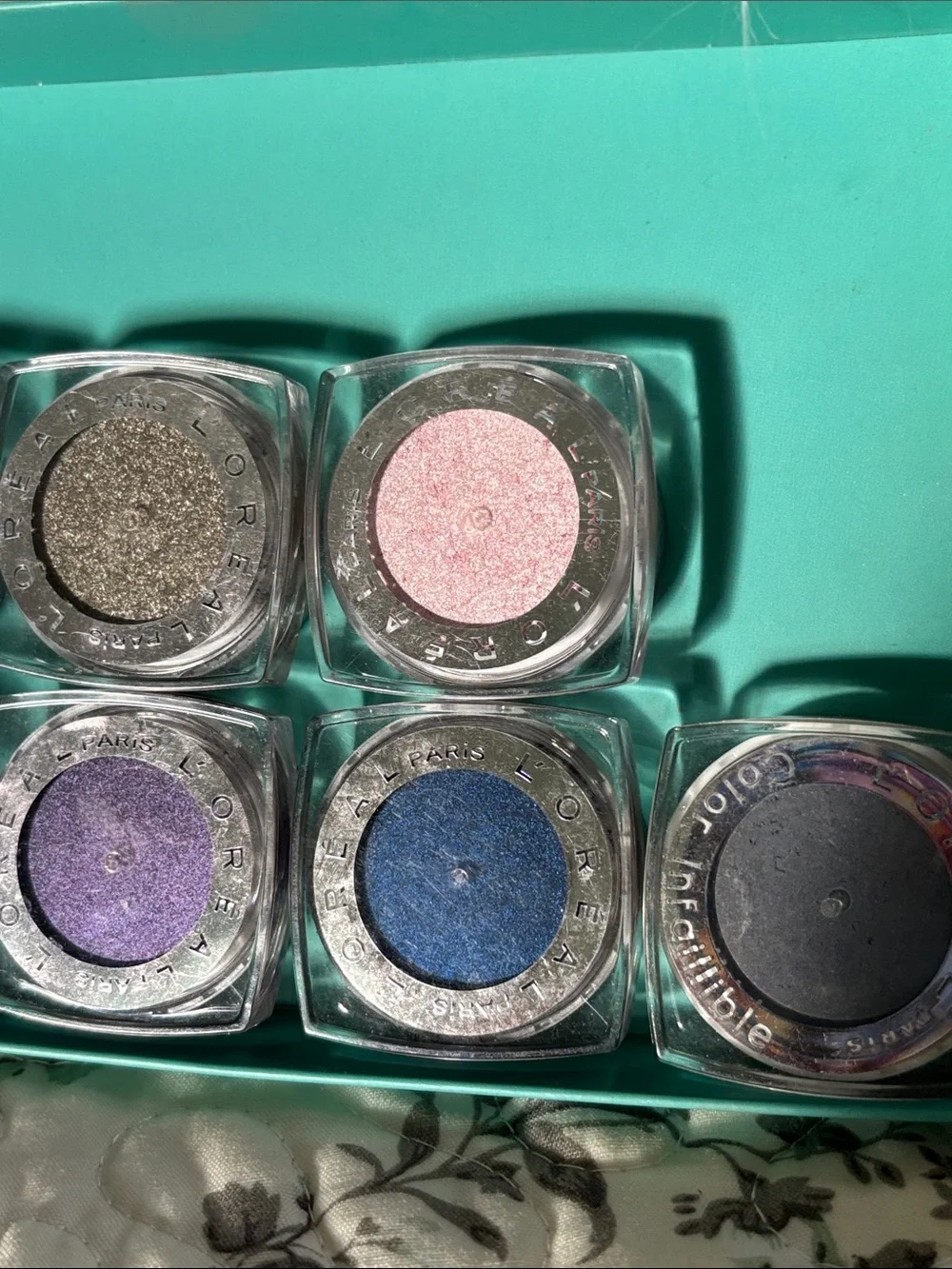 L’Oréal Infallible Cream Eyeshadow Set — Pink, Coral, Navy, Gray